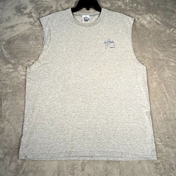 Guy Harvey Other - Guy Harvey Tank Top Men's XL Gray Cut Off Tank Toop